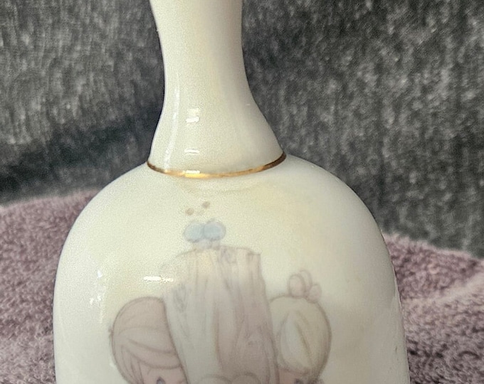Vintage Precious Moments Bell ~ THOU ART MINE Vintage , I love you D4/18