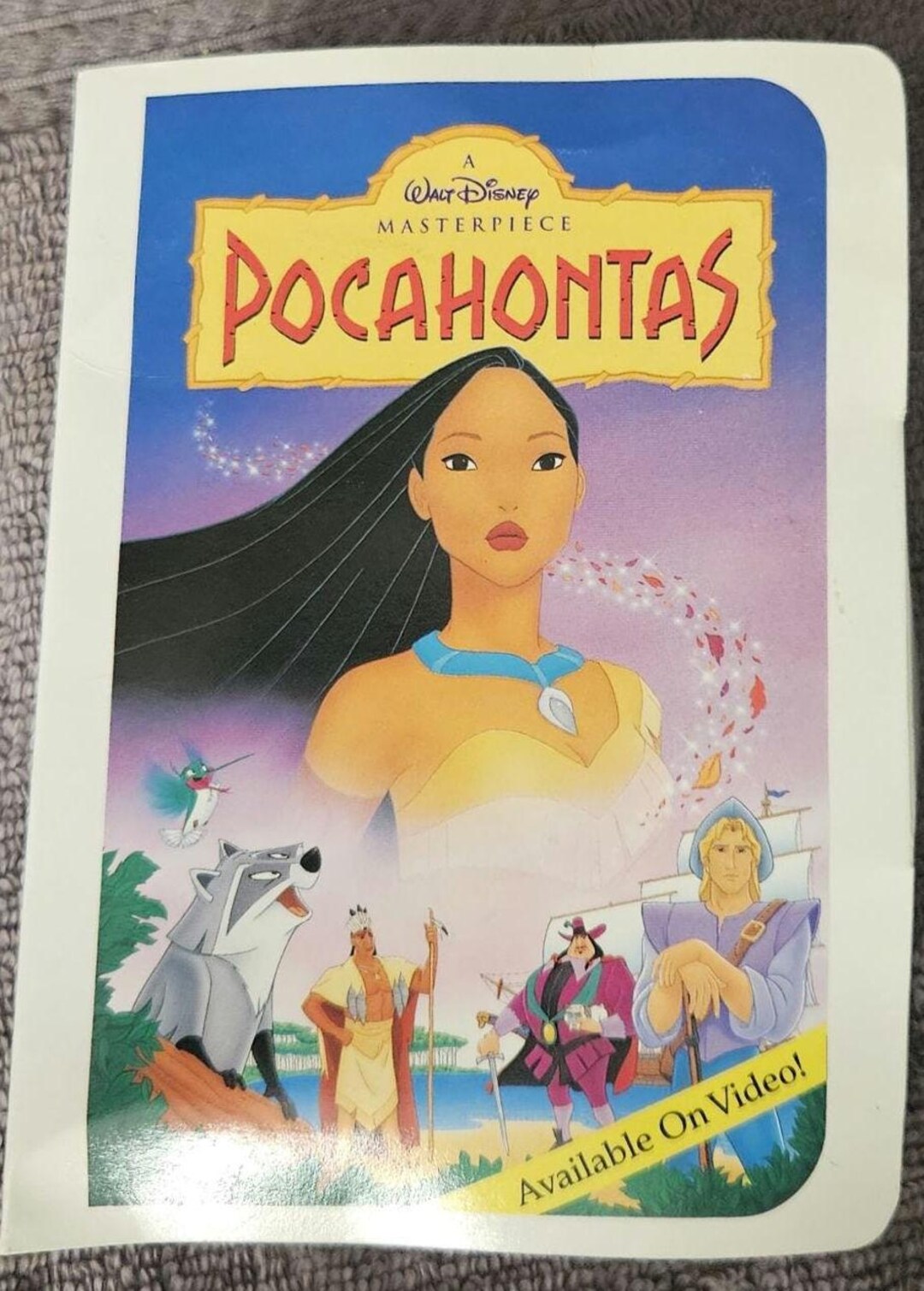 1995 Mcdonalds Happy Meal Toy VHS Box, Pocahontas Walt Disney 1995 Mcdonalds Happy Meal Toy VHS Box, Pocahontas Walt Disney