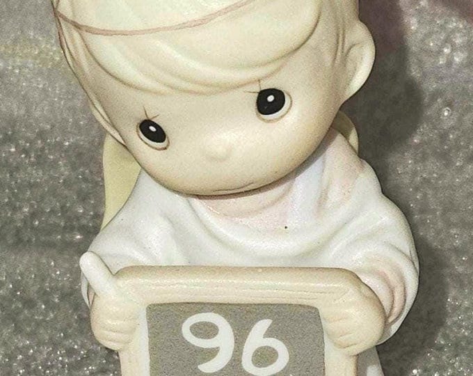 1996  Precious Moments “Peace On Earth ...Anyway” ornament 183342 (Box 29)
