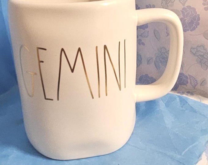 Rae Dunn by Magenta coffee mug  "Gemini"  (RD) 3