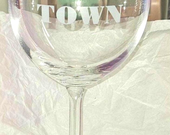 Vintage Kate Spade Toast of the Town 16oz wine glass D7/17