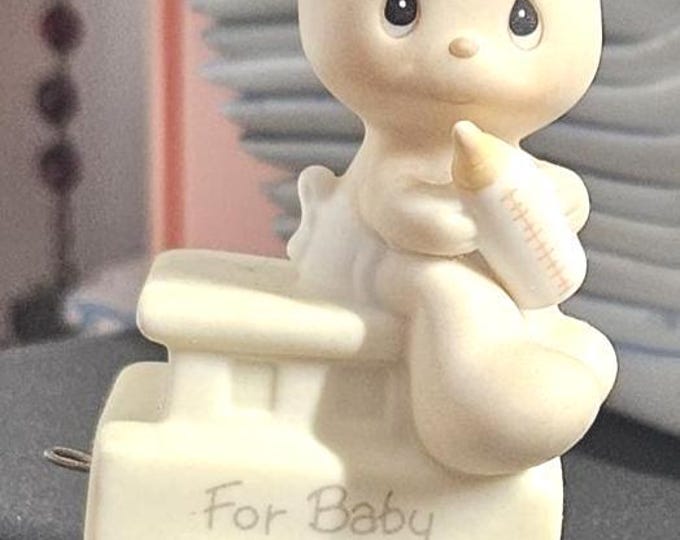 1985 Samuel J Butcher Precious Moments "May Your Birthday Be Warm" Box 4/1