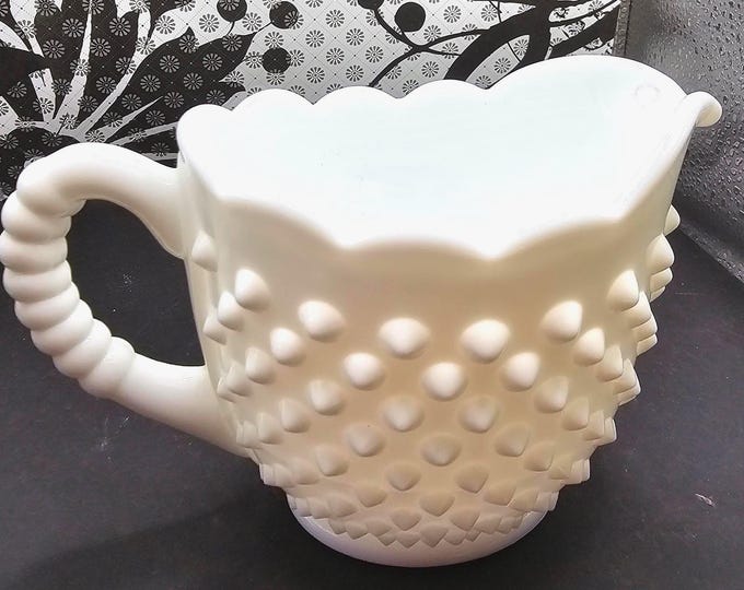 Milk Glass Large Creamer or Sauce Dish. F5/18
