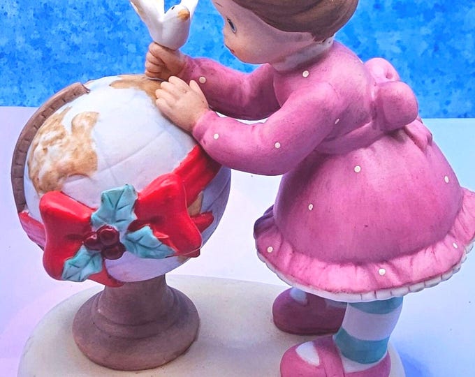 Vintage Enesco Sisters & Best Friends 742015 Peace on Earth EXCELLENT A10/08