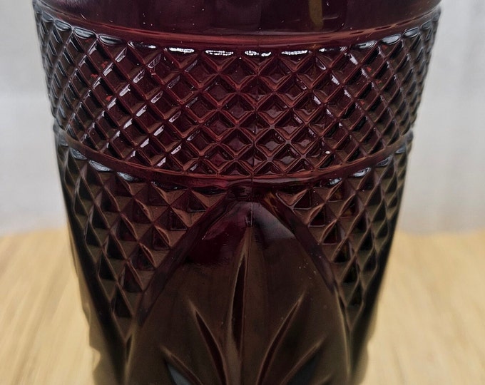 Luminarc Vintage Avon Cristol D'Arques Garnet Ruby Red Drinking Glass C4/33