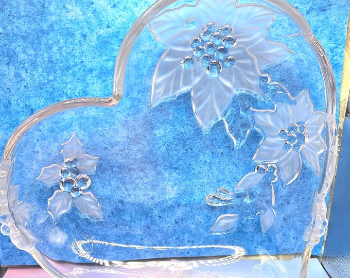 RARE Mikasa "Holiday Bloom Christmas Poinsettia" Candy Dish Bowl A10/17