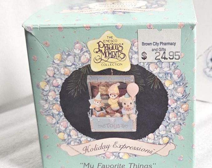 1992 Precious Moments Artplas Christmas Ornament Holiday Expression  831204 C5/16