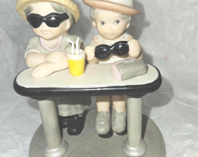 Rare 1999 Enesco “We’re Cool Together” 4inch Bisque figurine #678325 Box2/22
