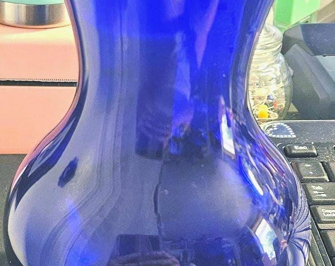 Vintage Libby cobalt Blue Vase C7/40