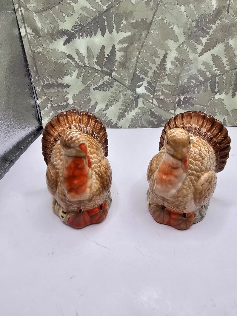 Turkey Salt and Pepper Shakers Vintage F10/07 Etsy