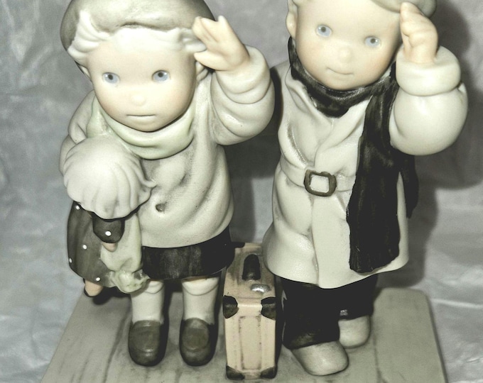 Rare 1997 Enesco Thursdays Child has far to go. A World of Discoveries They’ll Soon Know  Artist Kim Anderson collection 292141 Box2/23