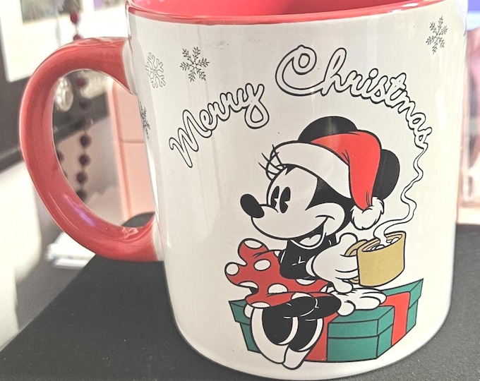 Minnie Mouse Merry Christmas Coffee Mug, Disney Creator is ZB Zrike Brands F5/5