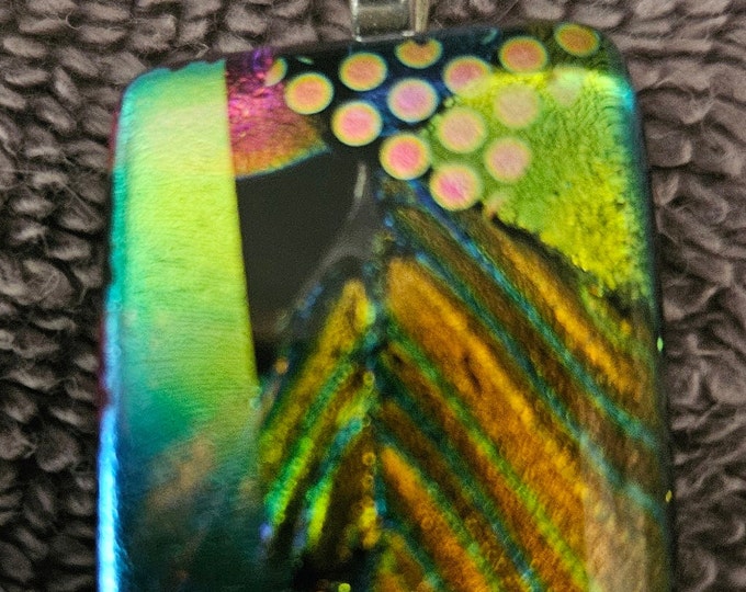 Vintage Mosaic Dichroic Pendant