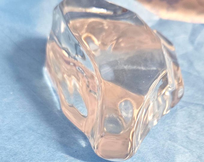 Vintage Val Saint Lambert Crystal Paperweight F6/11