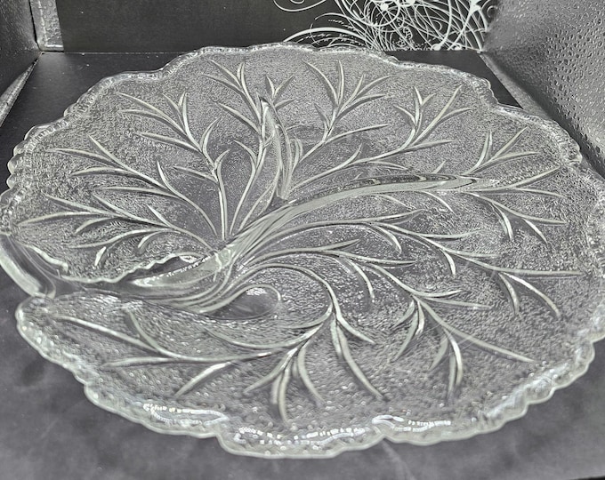Vintage Indiana Glass Divided Serving F3/34