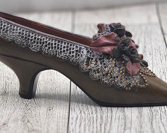 Kingsbridge Miniature High Heel Shoe: "My Treasure" Collectible, 1999