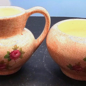 Vintage Sahne und Zucker Set von Lancaster & Sandland Ltd, Hanley, England F9 / 8