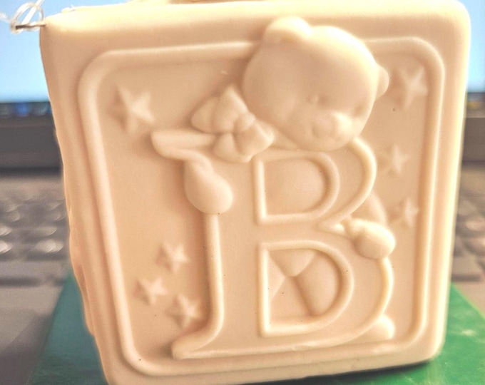 Vintage Bisque Block Baby First To and from on the bottom of the block. C9/17