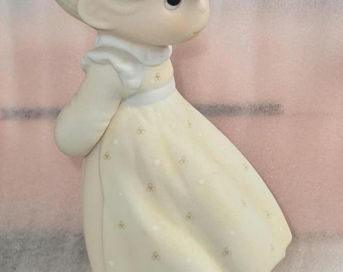 1986 Precious Moments Autumn's Praise Figure-Enesco 12084 Box3/8