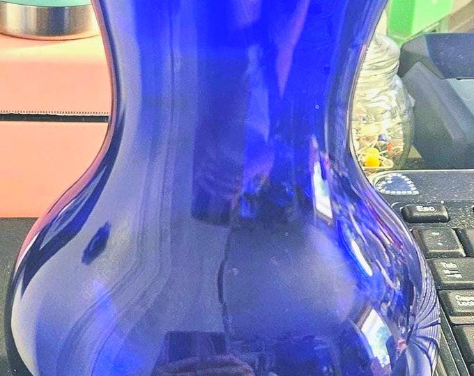 Vintage Libby cobalt Blue Vase C7/40