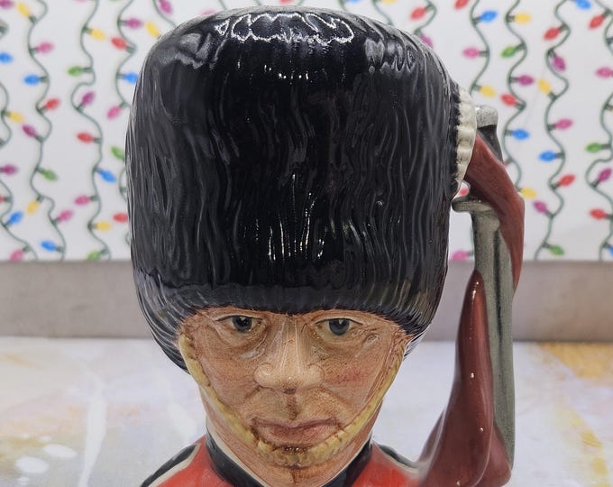 Royal Doulton Charter Jug “The Guardsman” 1986 by Stanley James Taylor B4/9