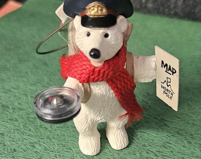 Hallmark Keepsake Ornament Handcrafted 1992 Polar Post Sculpted By Ed Seale A2/12