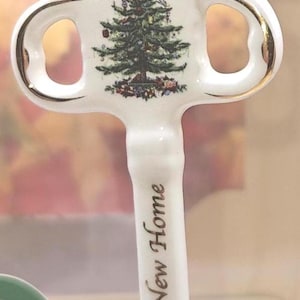 Adorno navideño de cerámica Spode 2017 para nuestro nuevo hogar D7/4