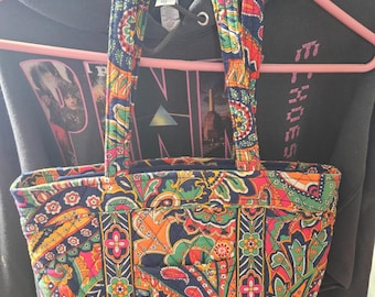 Vera Bradley Get Carrier away Einkaufstasche Paisley Handtasche für Frauen