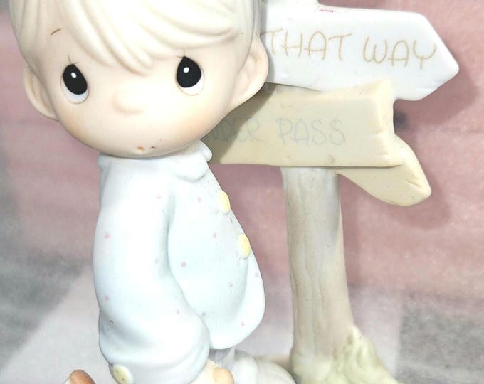 1988 Enesco Precious Moments Jesus is the only way 520756 Box 12