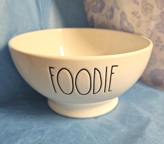 Rae Dunn „ FOODIE“ weiße Müslischale. (RD) 9