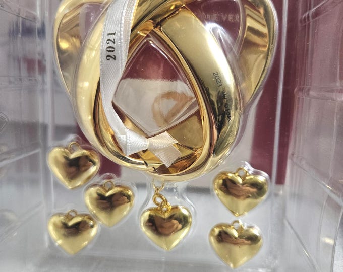 Vintage 2021 Hallmark Keepsake "Always and Forever" with charms for years  C5/23