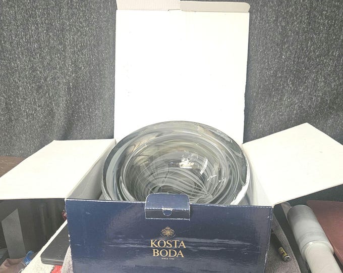 Glass Bowl by Anna Ehrner for Kosta Boda, 1970s A5/1