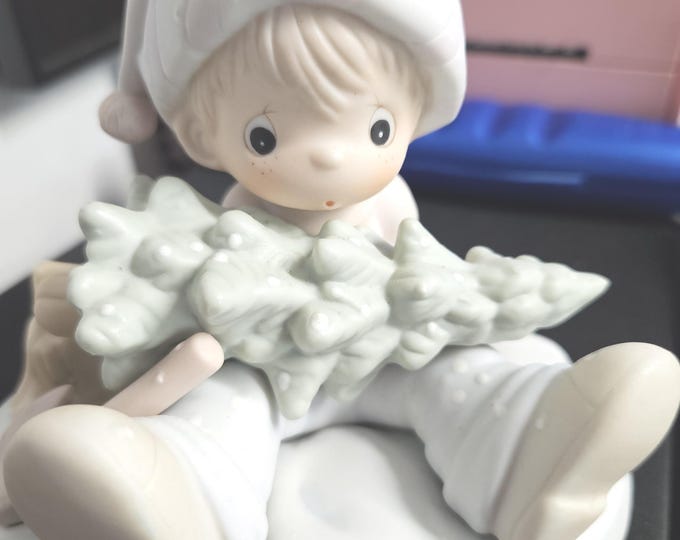 1989 Precious Moments "Don't Let The Holiday get you down" 522112 Box 4/20