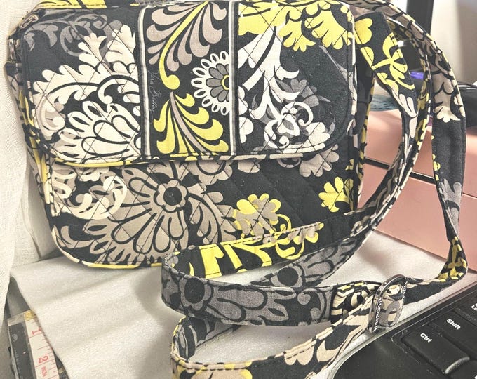 Vera Bradley Cross-body  black and yellow Baroque