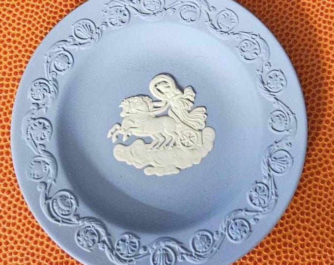Wedgwood Jasper (Pale Blue) "Round Sweet Dish" Patrician / Small Plate A5/27