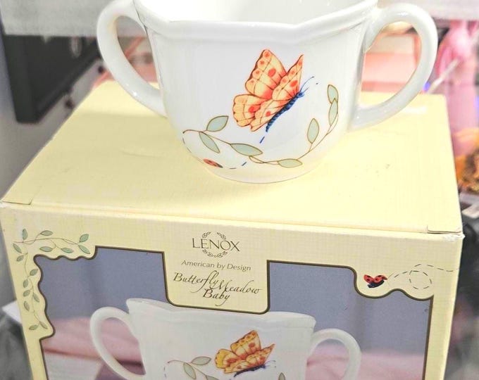 Lenox Butterfly Meadow 6oz cup New in box A2/35
