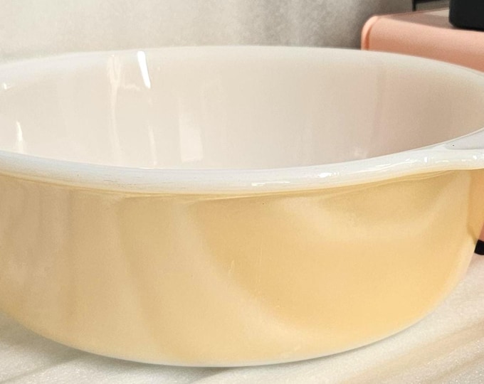 Vintage Fire King Luster 3-quart casserole dish,  D6/2