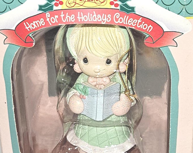Precious Moments GIRL SINGING From A Song Book Home for the Holidays Ornament B2/24