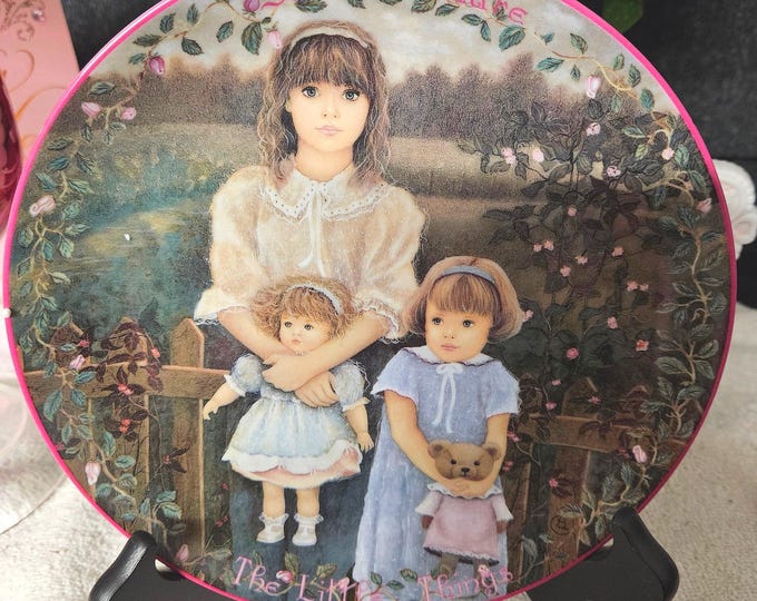 Vintage Kindred Moments Plate No 364 Sisters share the little things C4/20
