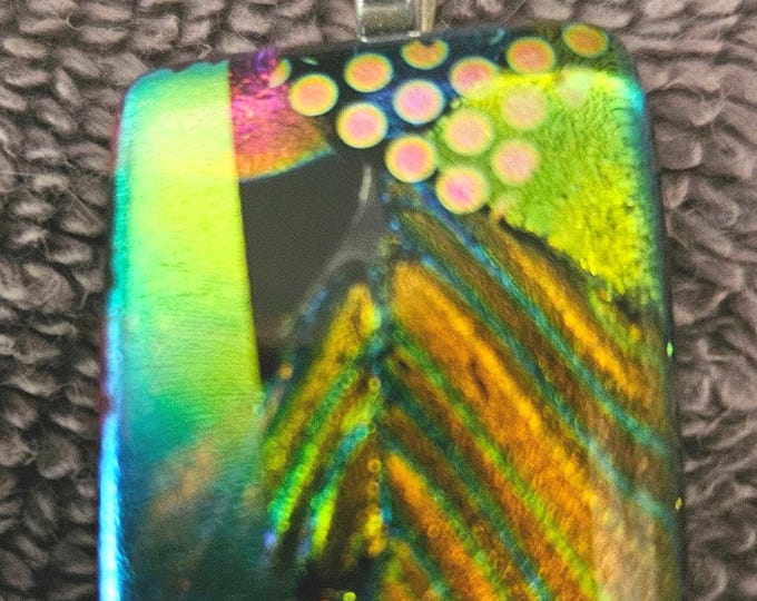 Vintage Mosaic Dichroic Pendant