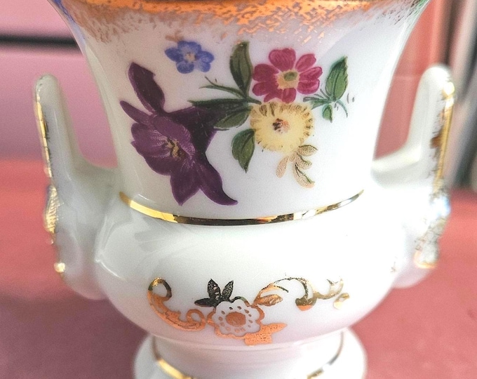Vintage 1950s decorative flower mini vase made in Germany C10/24