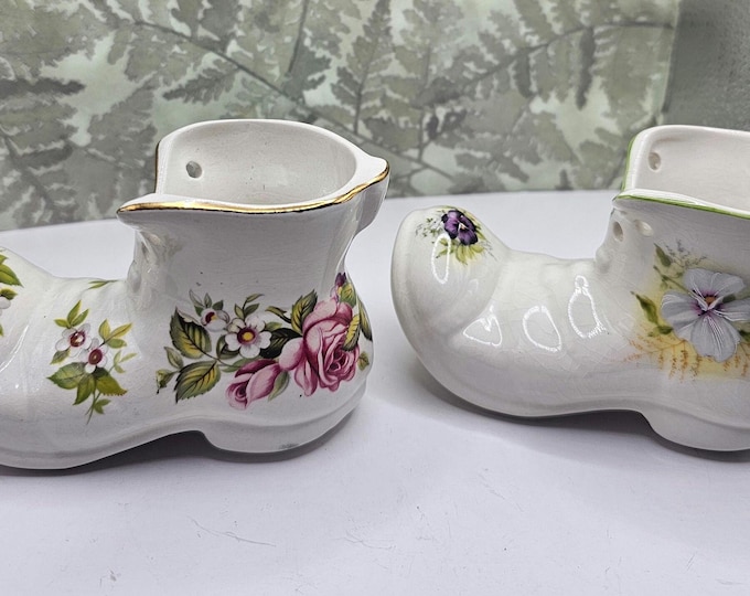 Vintage James Kent Ltd Shoe Vase 1950s F10/18