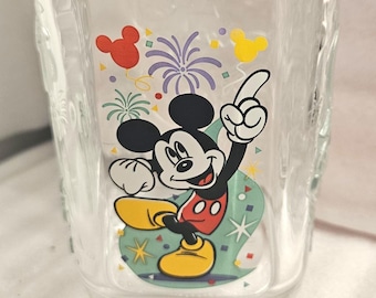 Vintage Mickey Mouse Fantasia Wizard Glass, Disney Epcot 2000