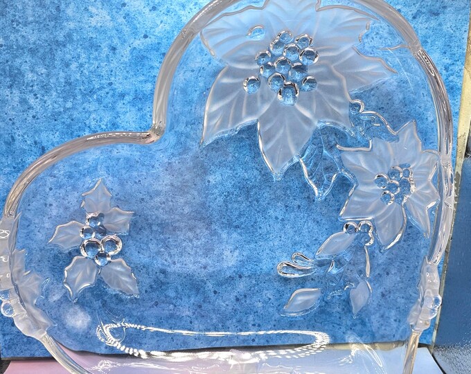 RARE Mikasa "Holiday Bloom Christmas Poinsettia" Candy Dish Bowl A10/17