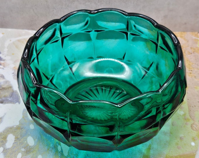 TIARA CONSTELLATION PATTERN Teal Nut or Candy Bowl - Tiara Item # 10182
