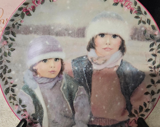 Vintage Kindred Moments Plate No. 4398A, Always Together, Limited Edition Poulin C4/11