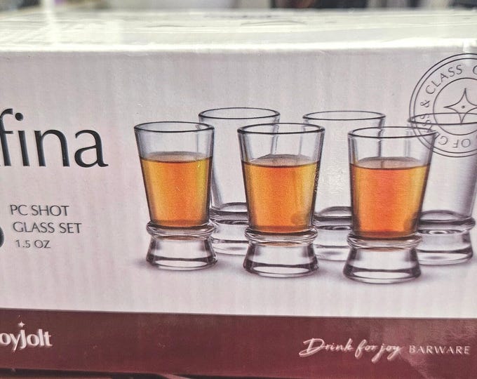 Afina 6 pc shot glass set C10/19