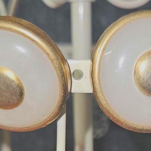Vintage Set of pearl And gold clip on Earrings (Shelf)