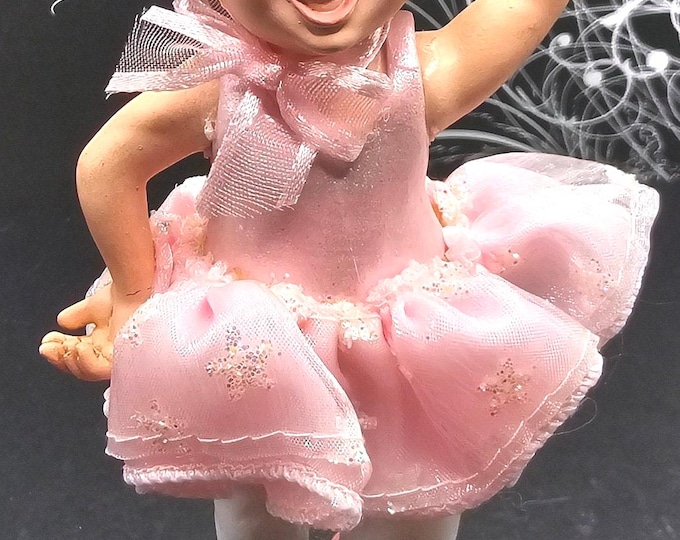 Vintage 6-inch Adorable ballorina with a pink too-to F3/5