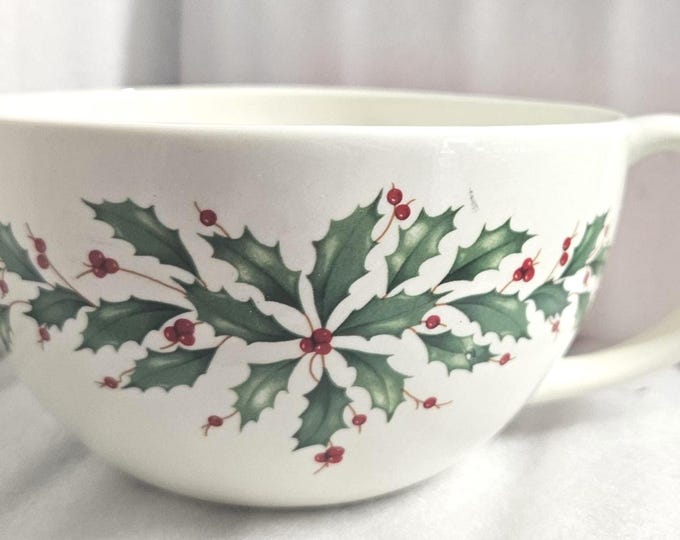 Lenox Ceramic Multicolor Holiday Cocoa Mug Bowl candy dish A3/8